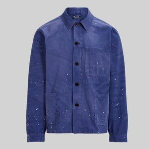 Polo ralph lauren men's paint-splatter shirt jacket